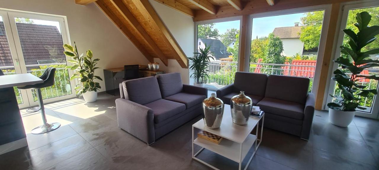 Moderne Ferienunterkunft/Wohnung Burgthann Exterior foto